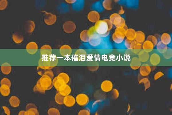 推荐一本催泪爱情电竞小说